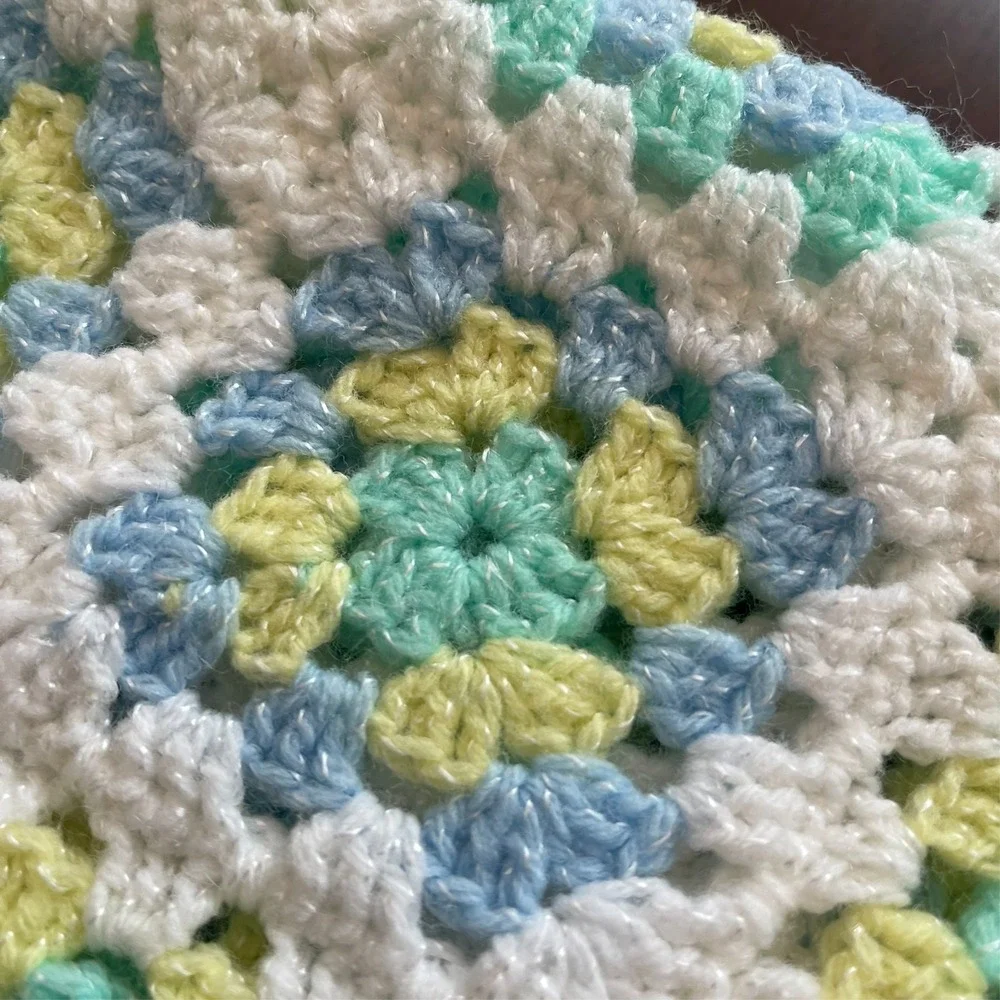 Handmade crochet afghan